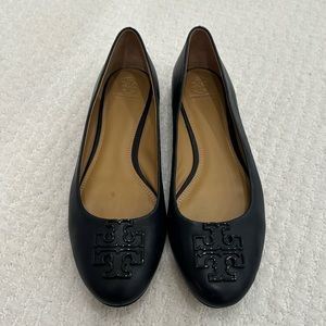 Tory Burch navy ballet flats